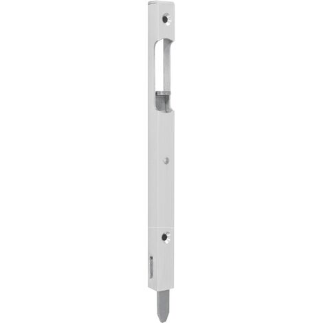 Verrou de condamnation à entailler aluminium longueur 225mm boitier 14x10mm époxy blanc MAP 164BLANC225
