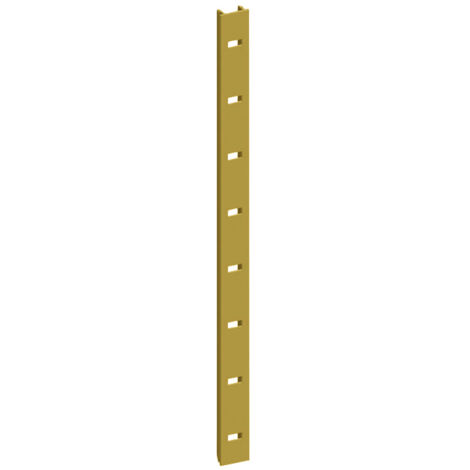 Monin – Crémaillère pour étagère aluminium anodisé 2000x11mm – Résistance à la corrosion – Charge lourde – 522430