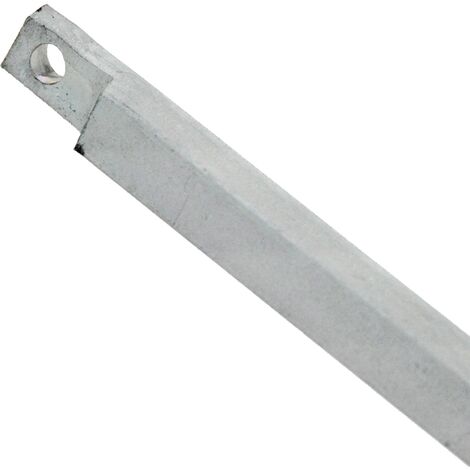 Tringle carré en applique 19x19x2500mm acier zingué - FUHR - VQV19V25