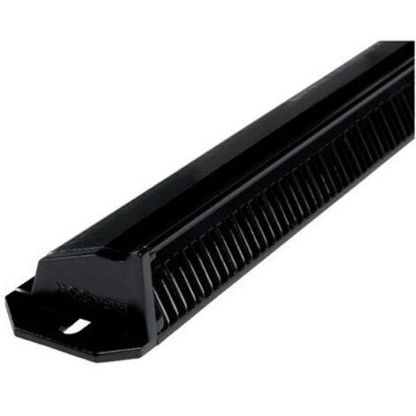 Grille extérieure auto-réglable hauteur 35mm longueur 275mm noir - RENSON - 9095 (1/2)
