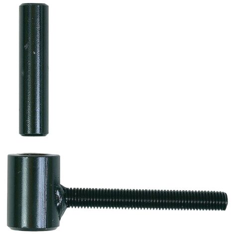 40 Gonds de volet Standard D. 10 x 130 mm - Clav. D. 16 x 60 mm - Simple volet - Noir