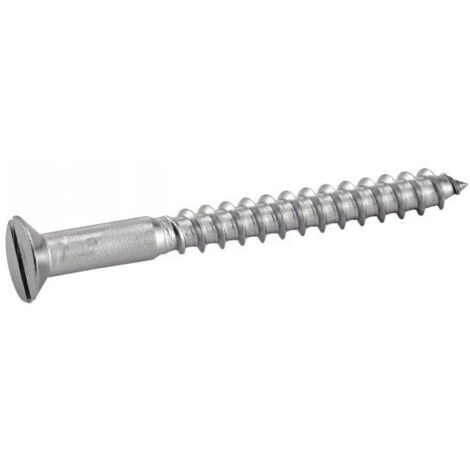 Vis à bois tête fraisée fendue inox A2 DIN 97 5X30 boîte de 200 - ACTON - 623035X30 (1/3)