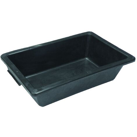 Taliaplast – Auge plastique 25 litres en polyéthylène noir – Poignées intégrées pour transport – Résistante à l'abrasion – 310206