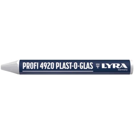 Boîte de 12 craies PLAST-O-GLAS blanc - LYRA - L4920001