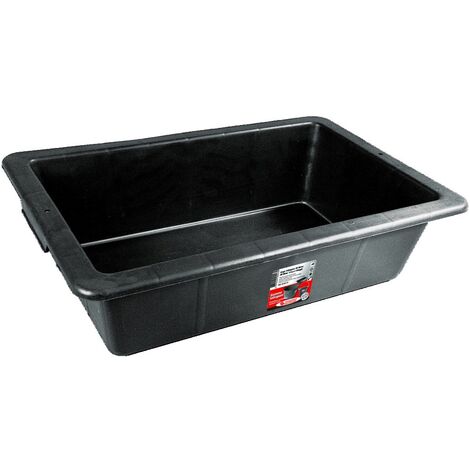 Taliaplast – Auge caoutchouc 12L – Dimensions 470x320x130 mm – Résistante aux chocs – Poignées intégrées pour transport facile – Contient 30% de matière recyclée