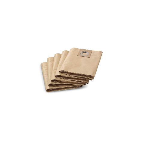 Sac filtrant papier NT27/1 pour aspirateur – Lot de 5 – Double couche pour filtration efficace – 69042900 – Certeo