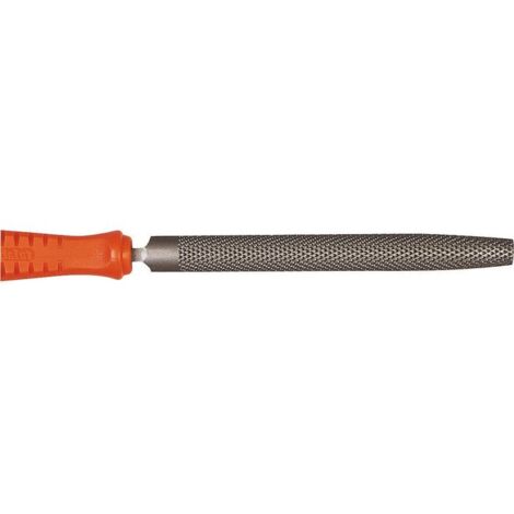 Râpe demi-ronde moyenne piqûre avec manche bi-matière - longueur 200 mm - NOVALIA