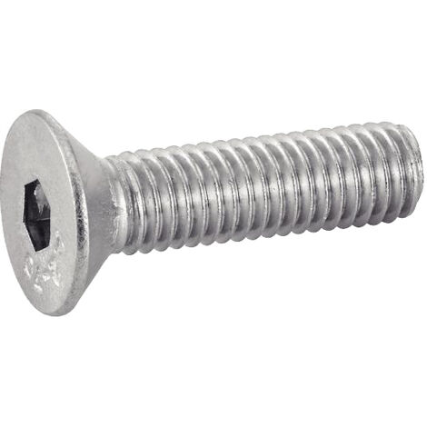 Vis à métaux tête fraisée hexagonale creuse A2 ISO 10642 12X40 boîte de 10 - ACTON - 6720312X40