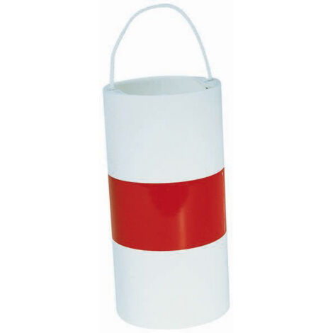 Taliaplast – Fardier cylindrique rétroréfléchissant 20 cm – Fixation nylon 30 kg – Boîtier polypropylène blanc – 510105