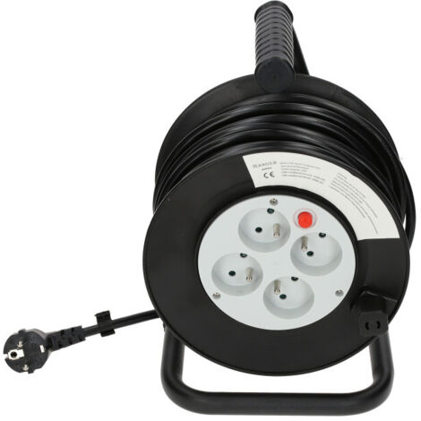 Enrouleur électrique 25m H05VV-F 3G 1,5mm2 - HANGER - 600002 (1/3)