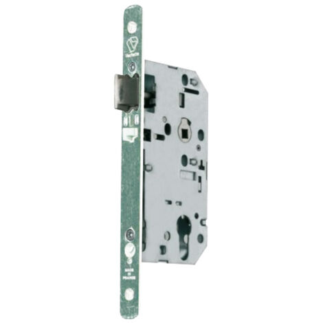 Serrure à larder D457 urgence axe 50mm T20 bout rond finition inox - VACHETTE - 14499000
