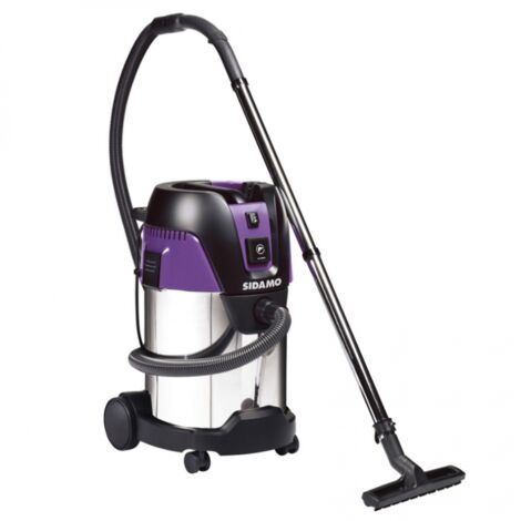 Sidamo – Aspirateur eau et poussières professionnel 1250 W – Dépression 21 kPa – Cuve inox 30 L – Système de décolmatage semi-automatique – 20405022 - DCI 35 S (1/5)
