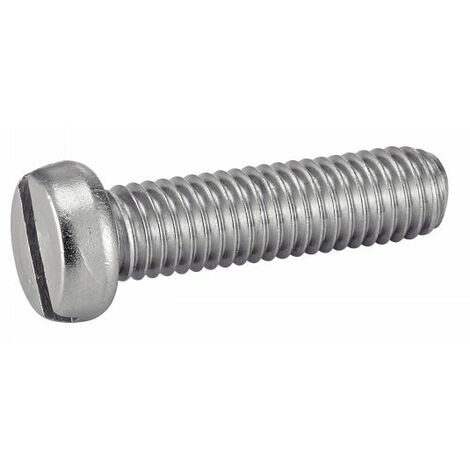 Vis à métaux tête cylindrique fendue inox A2 DIN 84 6X35 boîte de 200 - ACTON - 622106X35 (1/3)