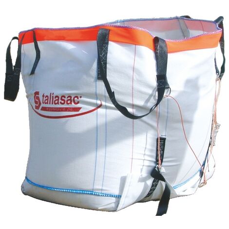 Taliaplast – Conteneur BIG BAG réutilisable 1500kg – Polypropylène tressé double paroi anti-UV – Charge de rupture 6T – 390603