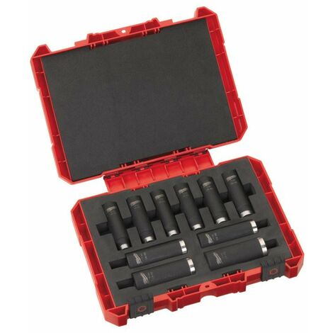 Coffret de 10 douilles Shockwave Impact Duty 1/2'' 8 à 21mm - MILWAUKEE TOOL -  4932352861