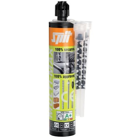 Spit – Résine Multi-Max 410ml – Scellement de fers à béton 8 à 20 mm – Compatible béton non fissuré – 60047