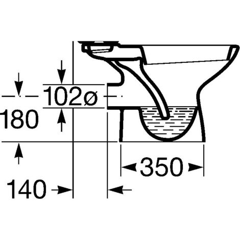 Cuvette WC avec réservoir attenant sortie horizontale POLO - ROCA - WM821016Z000002
