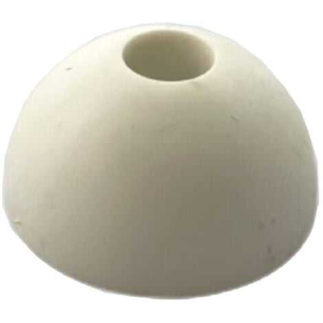 Butoir Rond Caoutchouc Blanc Creux - 30 X 25 Mm - Civic Industrie