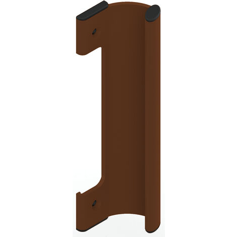 La Croisee Ds – Poignée de porte coulissante en aluminium laqué brun RAL1247 – Bouchons en plastique noir intégrés – Installation rapide – DS7247097