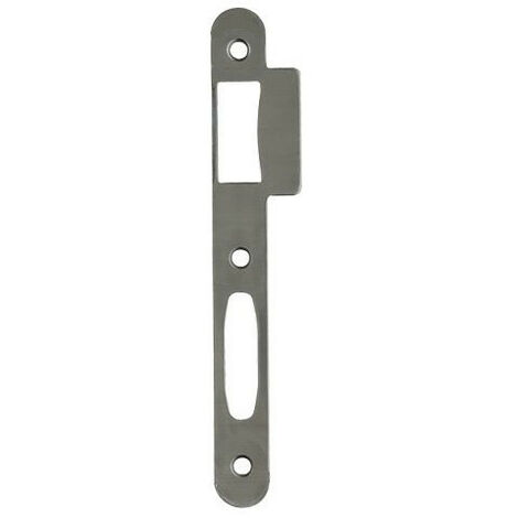 Gâche plate D45 bout rond finition nickelé VACHETTE G45RNK