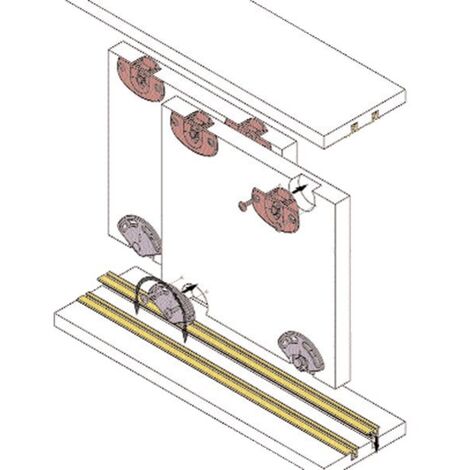 Rail de coulissant 3m nylon marron - KOBLENZ - 0310 14 M