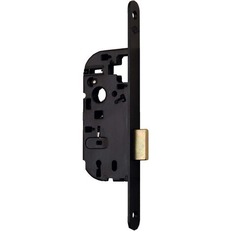 Serrure à larder MULTIBAT à pêne dormant axe 40mm finition noir reversible - JPM - 000200-02-0B
