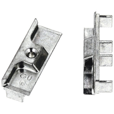 Ferco – Gâche pour crémone en aluminium 5.5cm – Sécurisation portes multipoints – Installation à encastrer – E135341201
