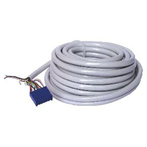 Assa Abloy – Câble pour serrure électrique 10 mètres – Connecteur soudé bleu – Résistance mécanique – Transmission efficace des signaux - EA219 (1/2)