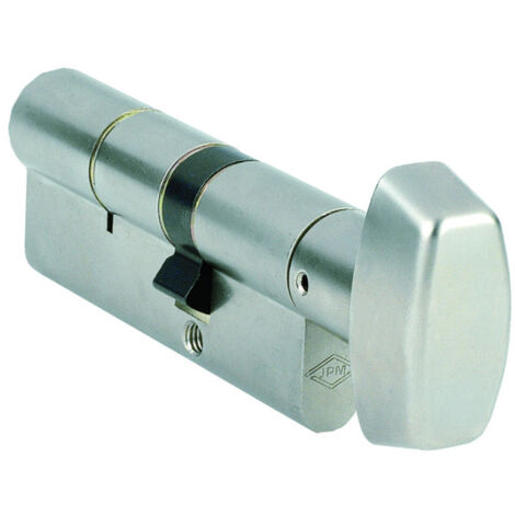 Cylindre à bouton B30X30mm laiton nickelé - CISA - 832604-02-0A (1/2)