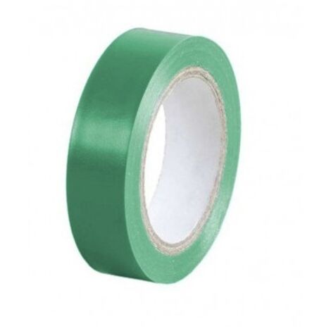 Lot de 10 rubans adhésifs ISOTAPE électricien vert/jaune - EUROCEL - 0150S0148