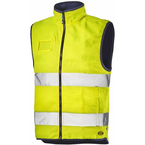 Gilet haute visibilité jaune fluo/gris T2XL - DIADORA SPA - 702.170747.XXL C6191 (1/3)