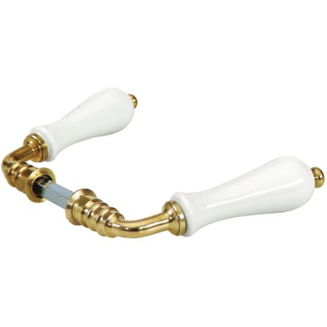 Béquille double Poire carré de 6mm laiton - MERIGOUS - V633211100G (1/2)