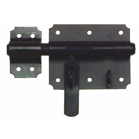 Verrou de box porte cadenas 16mm noir - JARDINIER MASSARD - 9521183