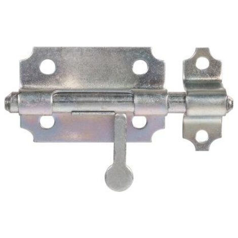 Verrou de box bouton poire diamètre 10mm bichromaté - JARDINIER MASSARD - M-498103 (1/2)