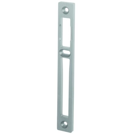 Gâche pour portail en aluminium anodisé argent 22mm – Dimensions 175mm – Sécurité renforcée pour serrures standard – Installation rapide