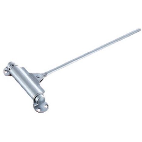 Ferme-porte mécanique à tige Tirex modèle n°54 galet simple pour porte 80kg finition argent - GROOM - 154101U