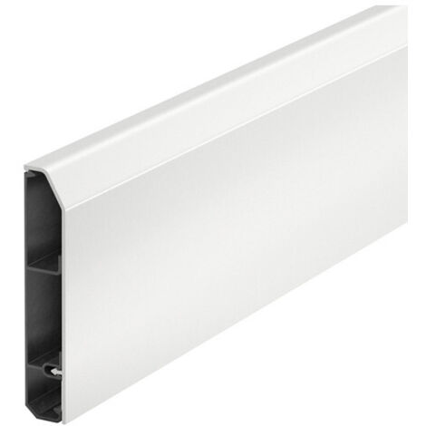 Obo Bettermann – Plinthe SL 20110 blanche – PVC RAL 9010 – Perforations de montage pour installation rapide – Protection câbles encastrés