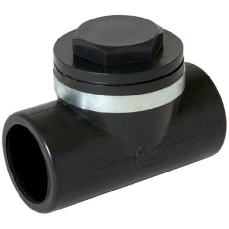 Clapet anti-retour PVC pression 90° D32 - NICOLL - CARF (1/5)
