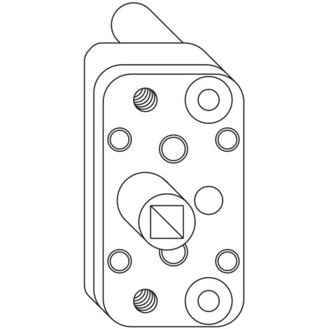 Ferco – Renvoi de fouillot entraxe 15mm douille 9mm – Montage rapide pour serrures variées – G205440300