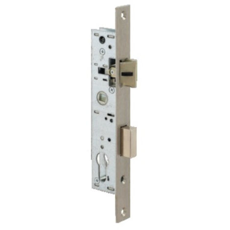 Metalux – Serrure monopoint encastrée 85mm entraxe – Acier traité anticorrosion – Demi-tour réversible – F107460100
