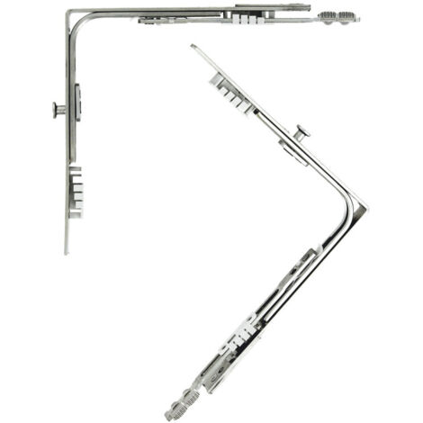 Ferco – Renvoi d’angle S 160 1 galet – Acier Ferguard – Entraxe 70 mm – Pour fenêtres PVC – 6320210001 (1/3)