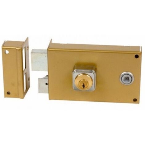 Serrure monopoint en applique ALPHA cylindre rond horizontal fouillot gauche BRICARD 352111