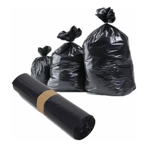 200 sacs poubelle noirs 110 l PEBD standard - TOUSSAC - SAC110150