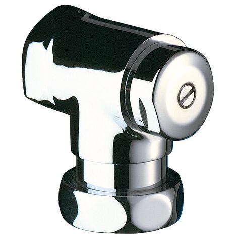 Robinet arrêt équerre TEMPOCHASSE F1'' F1''1/4 chromé - DELABIE - 765000