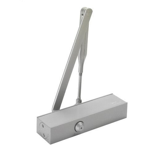 Dormakaba – Ferme-porte TS PROFIL – Force réglable 2/4 conforme EN1154 – Freinage ouverture réglable – Bras standard – Argent