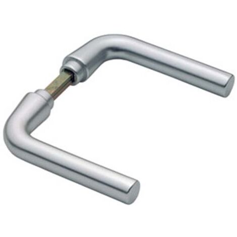 Hoppe – Béquille double aluminium anodisé – Prise en main confortable – Compatible portes 35-45mm – 582686