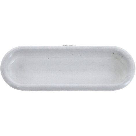 Poignée cuvette plastique blanc 75x23mm pièce - MONIN - 131610