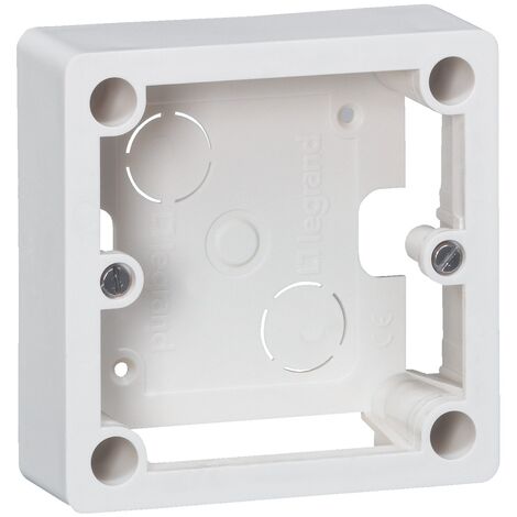 Cadre saillie 1 poste Ivoire pour socle et sortie de câbles 100x100x36mm - LEGRAND - 055849