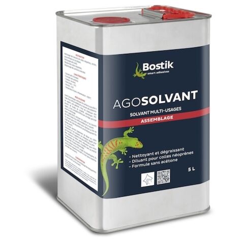 Nettoyant Agosolvant pour colle - BOSTIK - Pot de 5 litres
