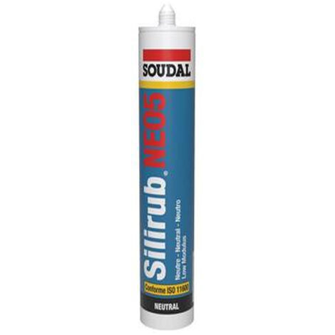 Mastic silicone SILIRUB NEO5 chêne doré cartouche 300ml - SOUDAL - 120642